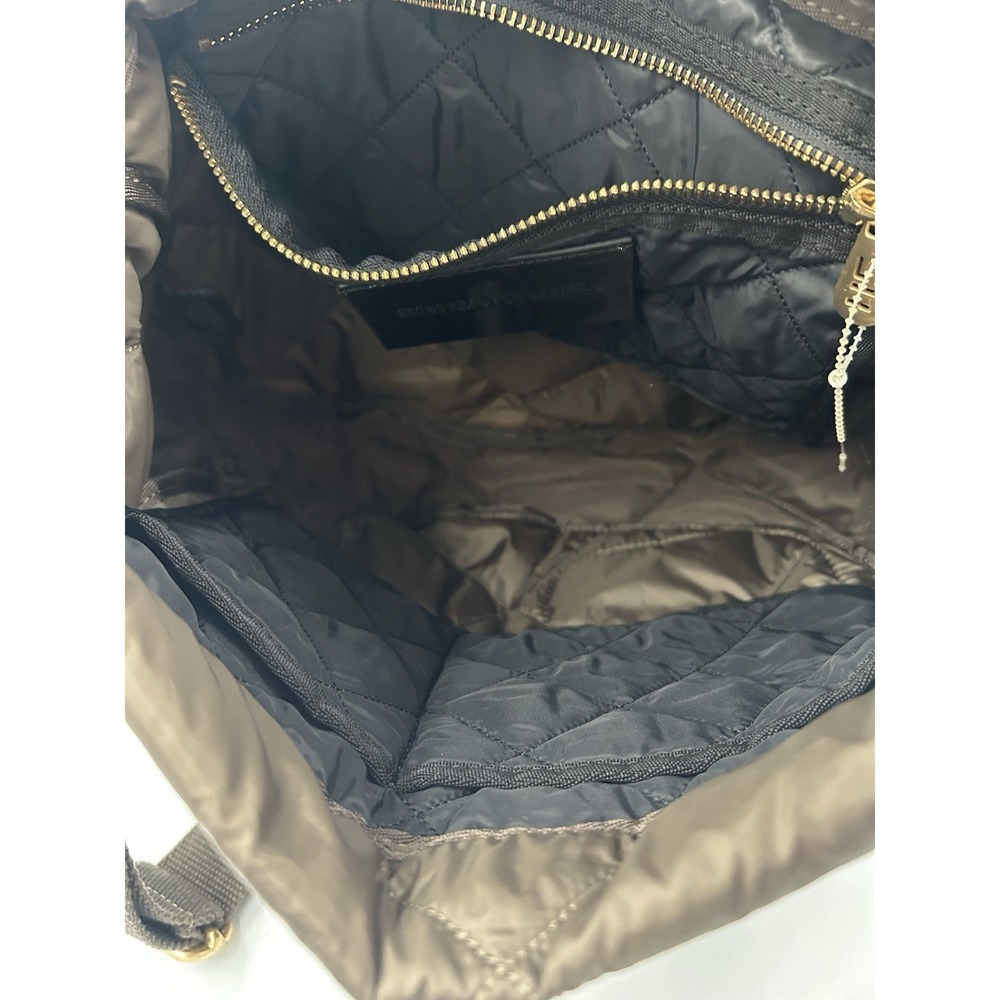 Sonia Rykiel Brown Quilted Shoulder/Crossbody Bag Gold Hardware Zip Snap Pockets - Picture 12 of 14